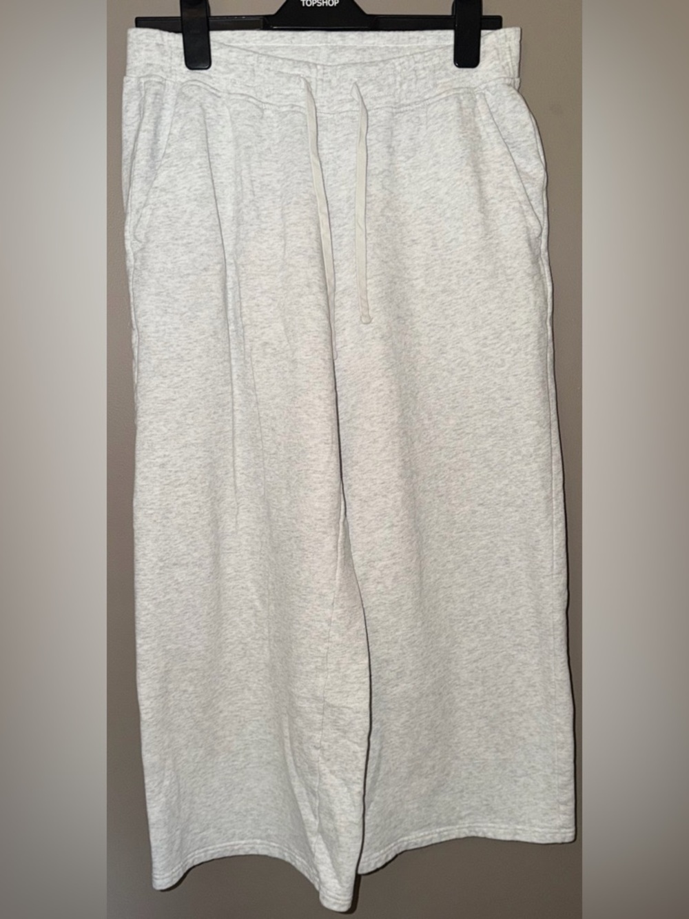Hollister Wide Leg Sweatpants Women’s Medium Heather Gray Lounge Pants